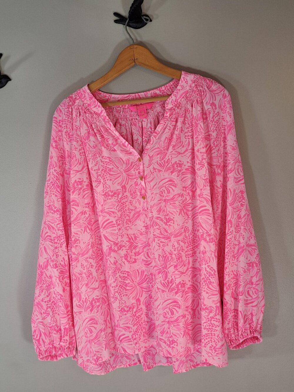 Lilly Pulitzer | Silk Blouse | Size XL